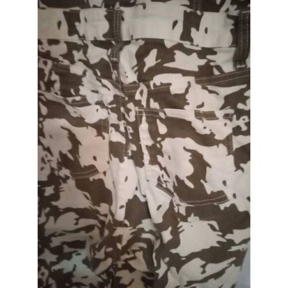 Fashion Nova Eyes On You Denim Brown Camouflage Jumpsuit M - Picture 6 of 11